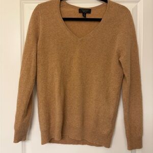 Charter Club Camel V-Neck Sweater